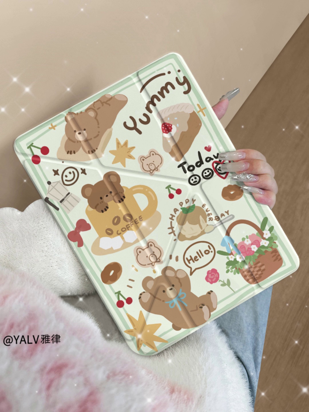 小米平板7保护套大揭秘。2024新款防摔神器，花篮小熊Y折7pro亚克力所有包防护，拯救你的爱机