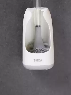Soft wool silicone fluid toilet brush no dead corner household washing toilet hanging wall style cosmetic room cleaning artifact set