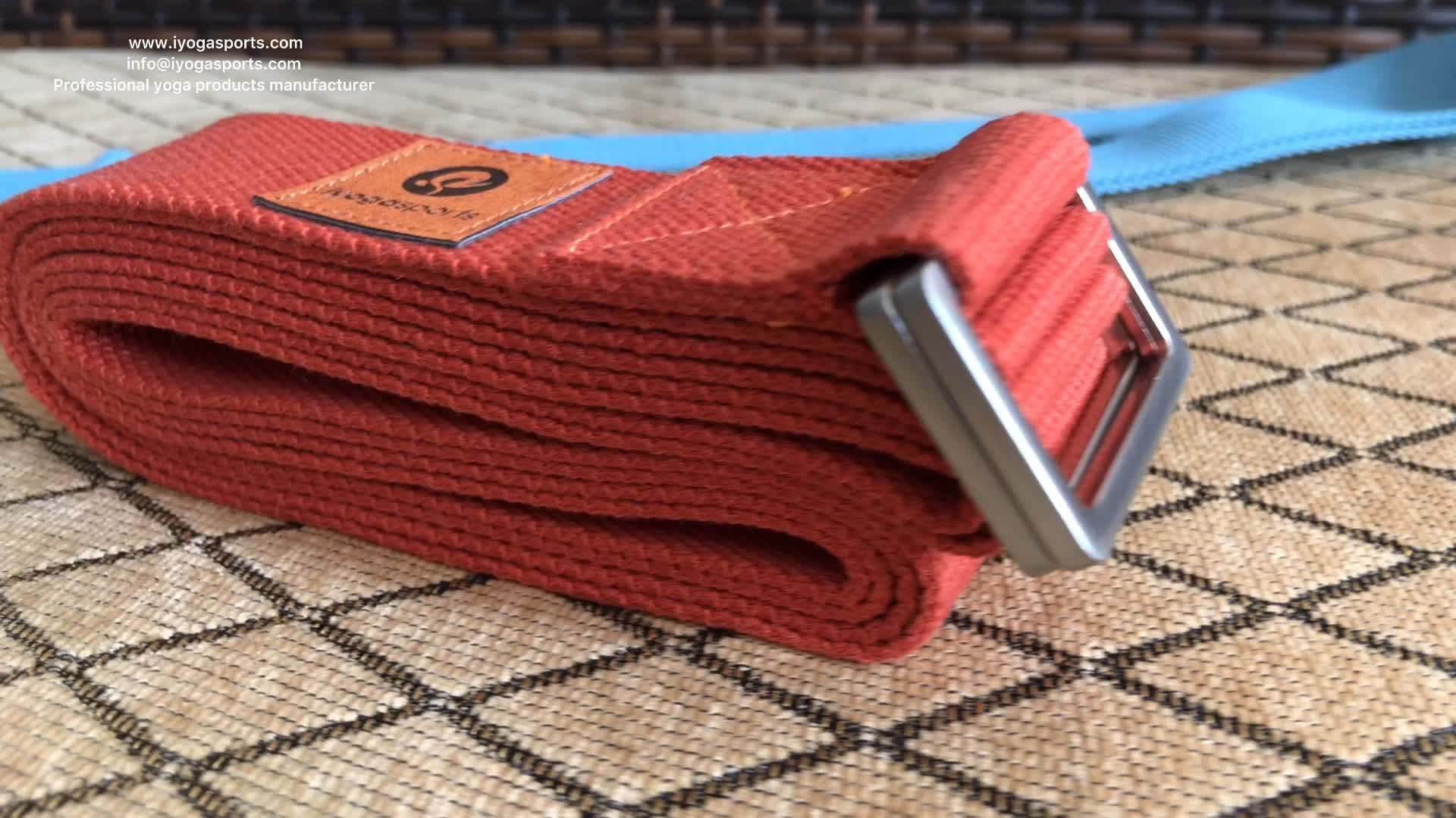 Printing Yoga Strap Extra Length 8ft Customized Color Print Yoga Belt