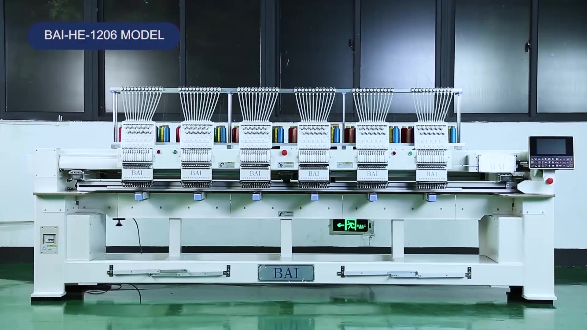 Bai Industrial 6 Head Muliti Dahao Computerized Embroidery Machine
