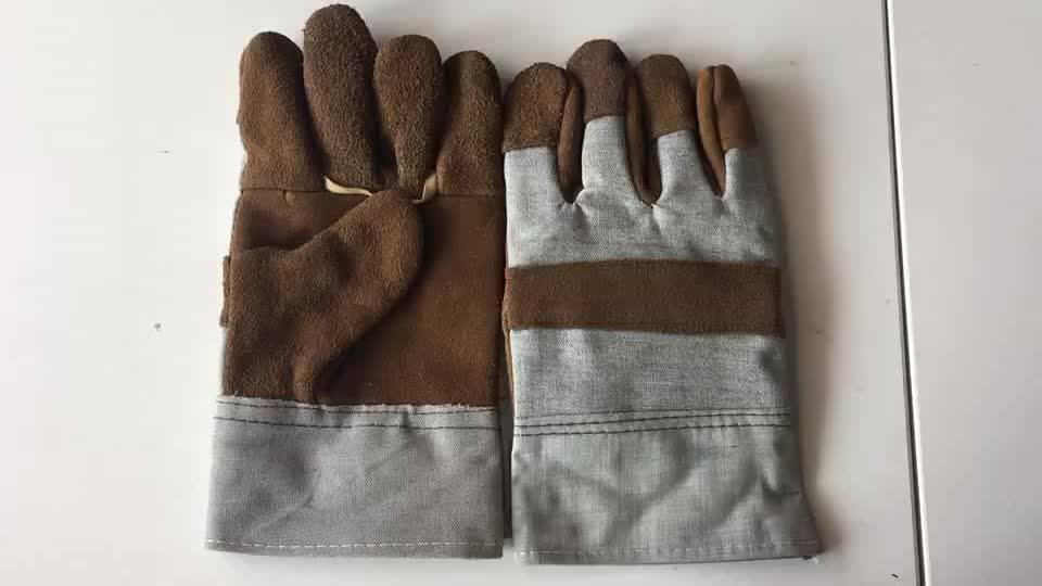 Short Cow Split Cheap Leather Hand Gloves For Construction Work Buy