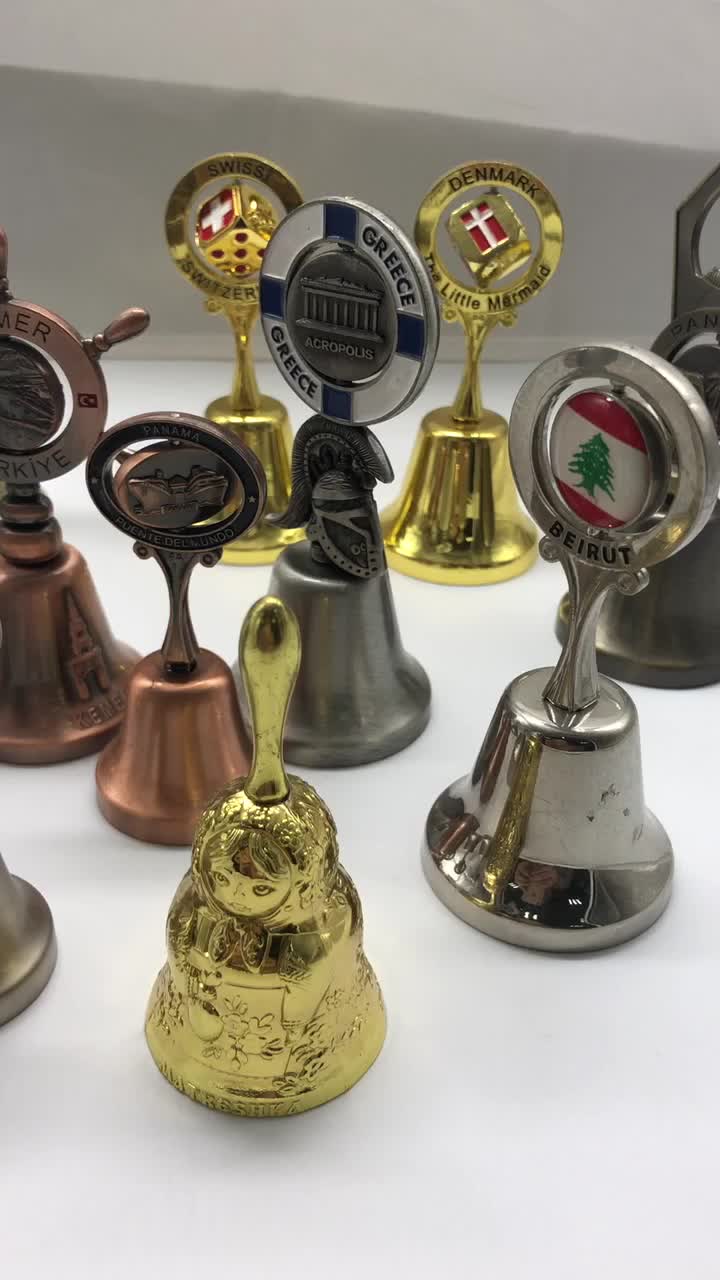 High Quality S Nicola Bari Italy Collector Bell Antique Br High Quality S Nicola Bari Italy