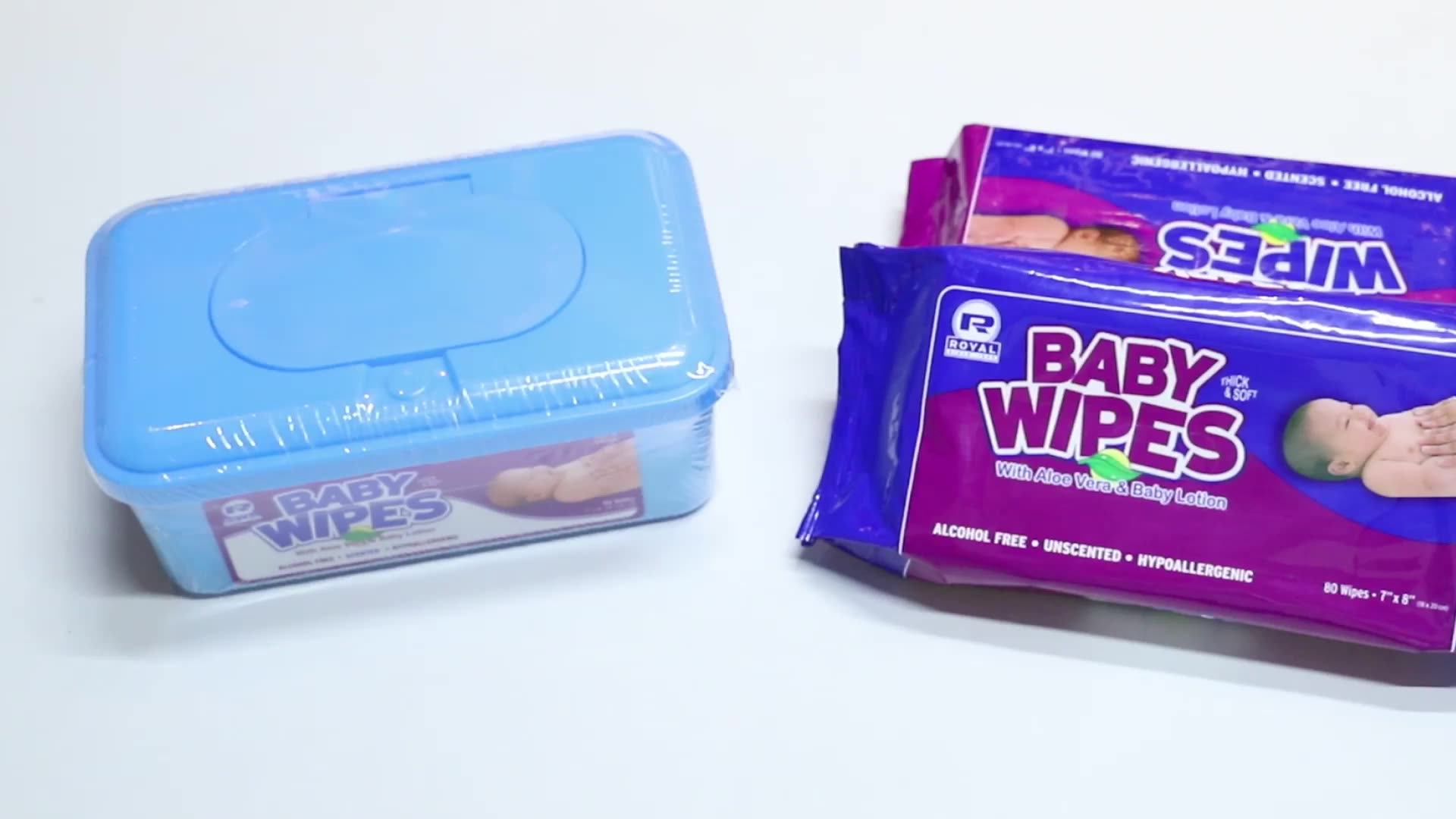 Travel Pack 10pcs Custom Made Water Baby Wipes With Aloe Infused Buy