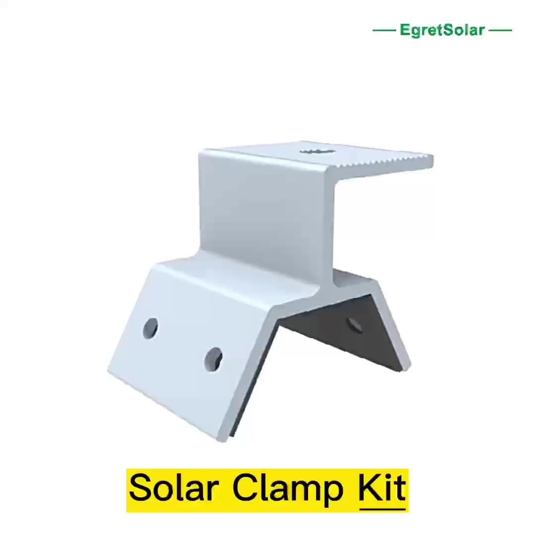 Metal Sheet Tin Roof Top Mount Aluminum Kliplock Clip Lock For Pv