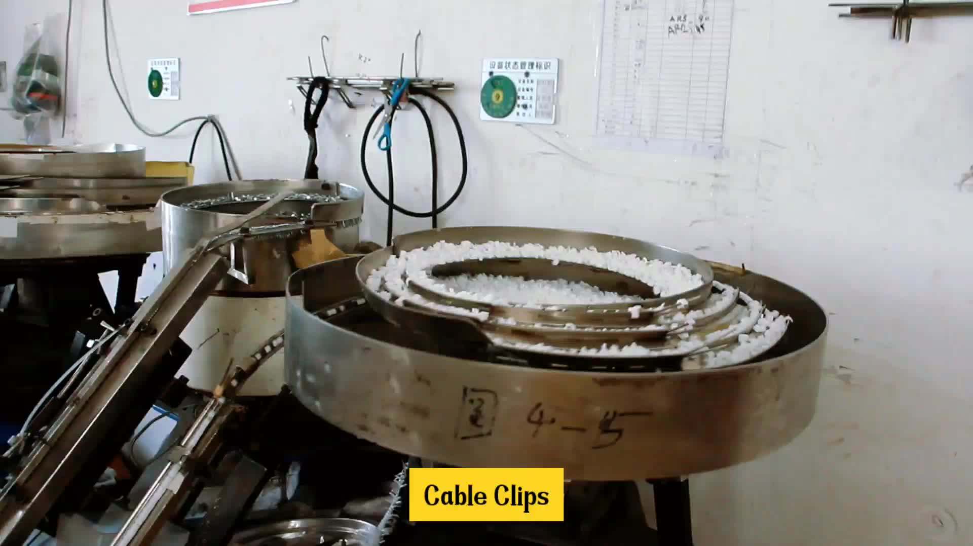 Cable Holder Clip Round Flat Cable Clip With Steel Nail Full Sizes 4mm