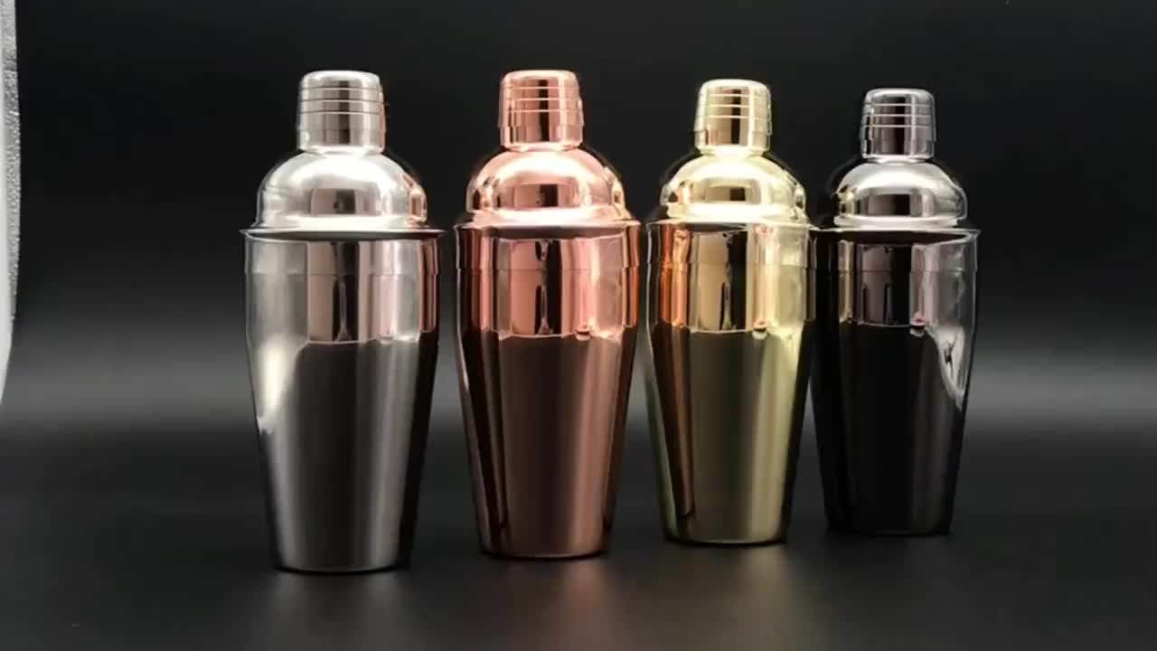 Deluxe Cocktail Shaker 550ml Stainless Steel Shaker 4 Colors Bar