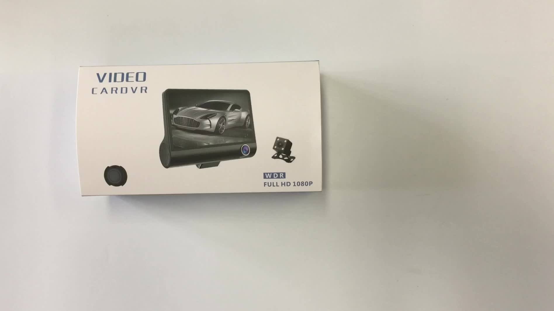 T319 Car Camera 4.0 Inch Best Dash Cam 1080p Three Lens With 170 Degree