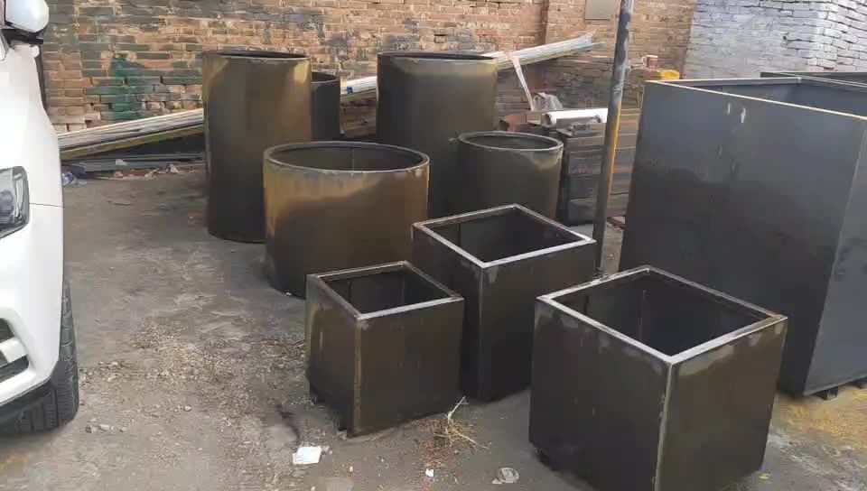 The Factory Produces Outdoor Garden Corten Steel Landscape Street