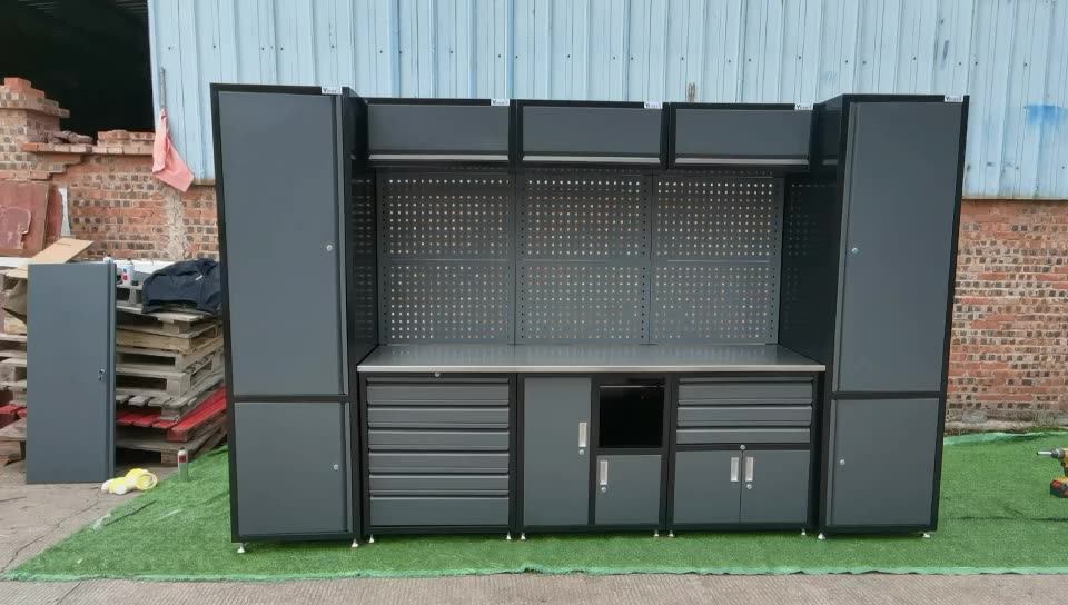 Metal Garage Combined Tool Workstation Mobile Tool Trolley