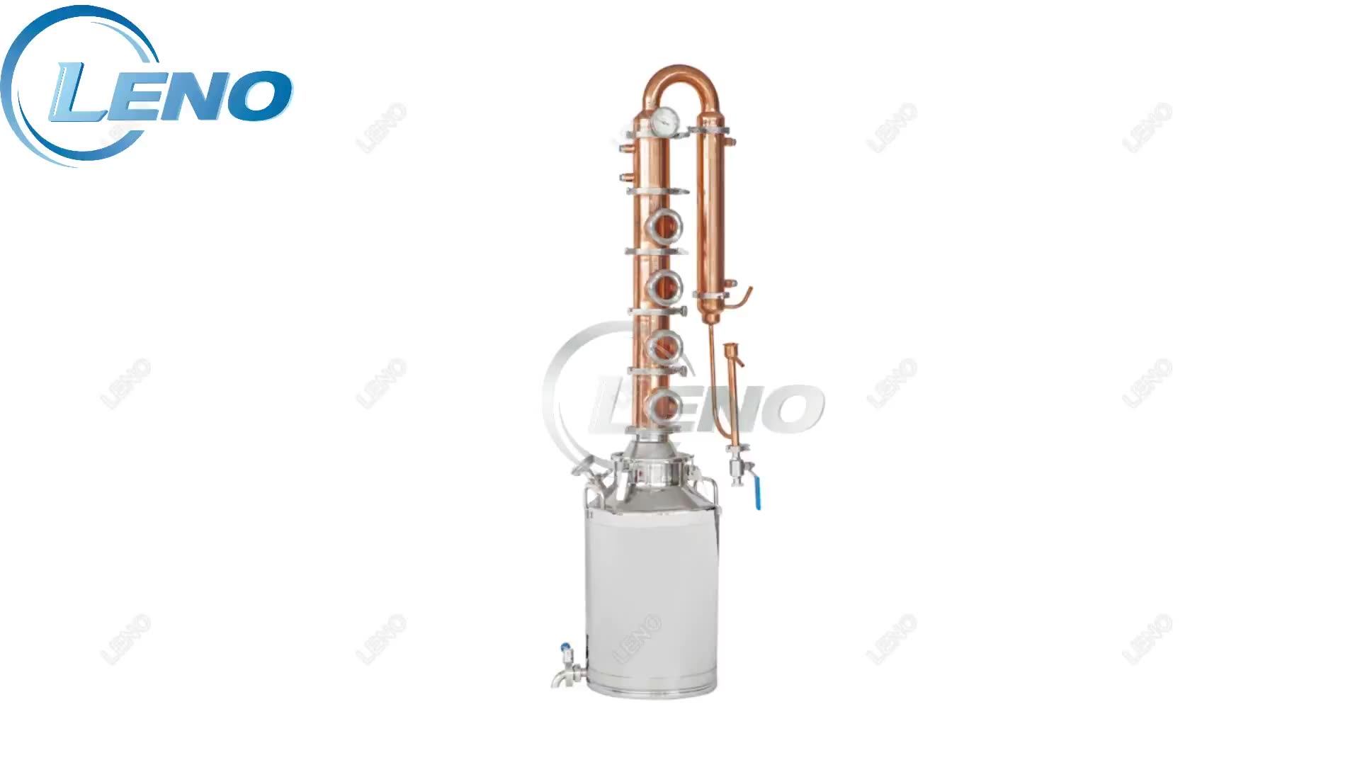 Alcohol Distillation Modular Moonshine Pot Still Reflux Column For
