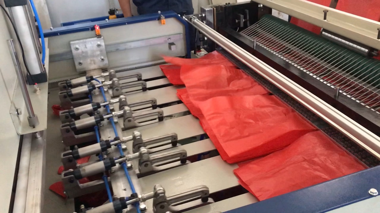 6lines Automatic Pe Pla Biodegradable Plastic Shopping Bag Making