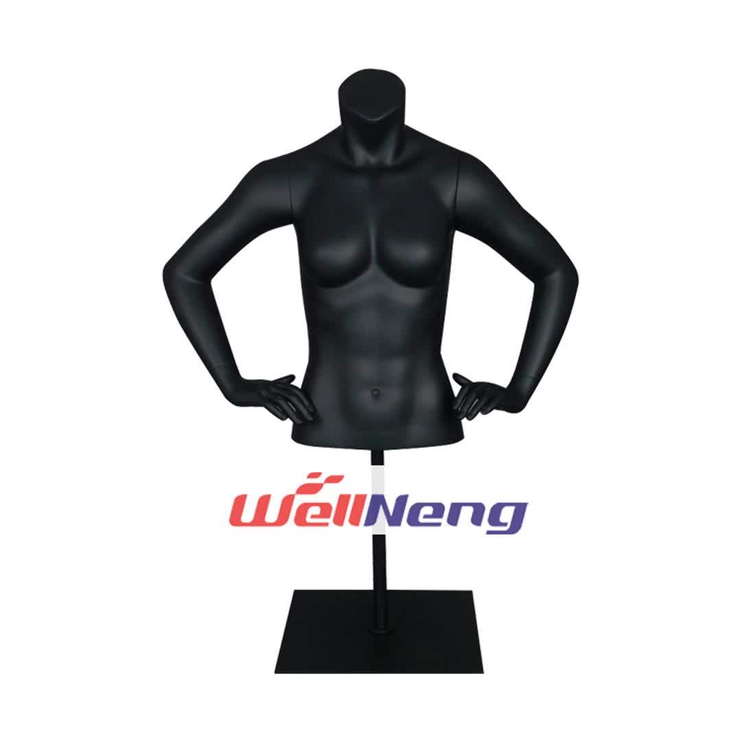 Bodybuilding Torso Sports Muscle Female Bust Half Body Scale Manikins
