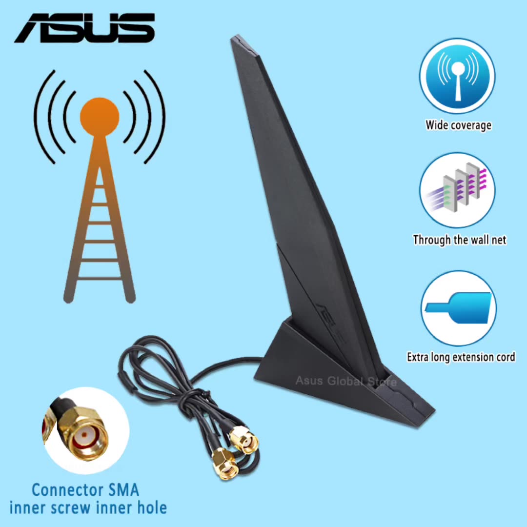 MINT CONDITION ORIGINAL ASUS  2T2R ANTENNA FOR ASUS MOTHER BOARD AND OTHER 