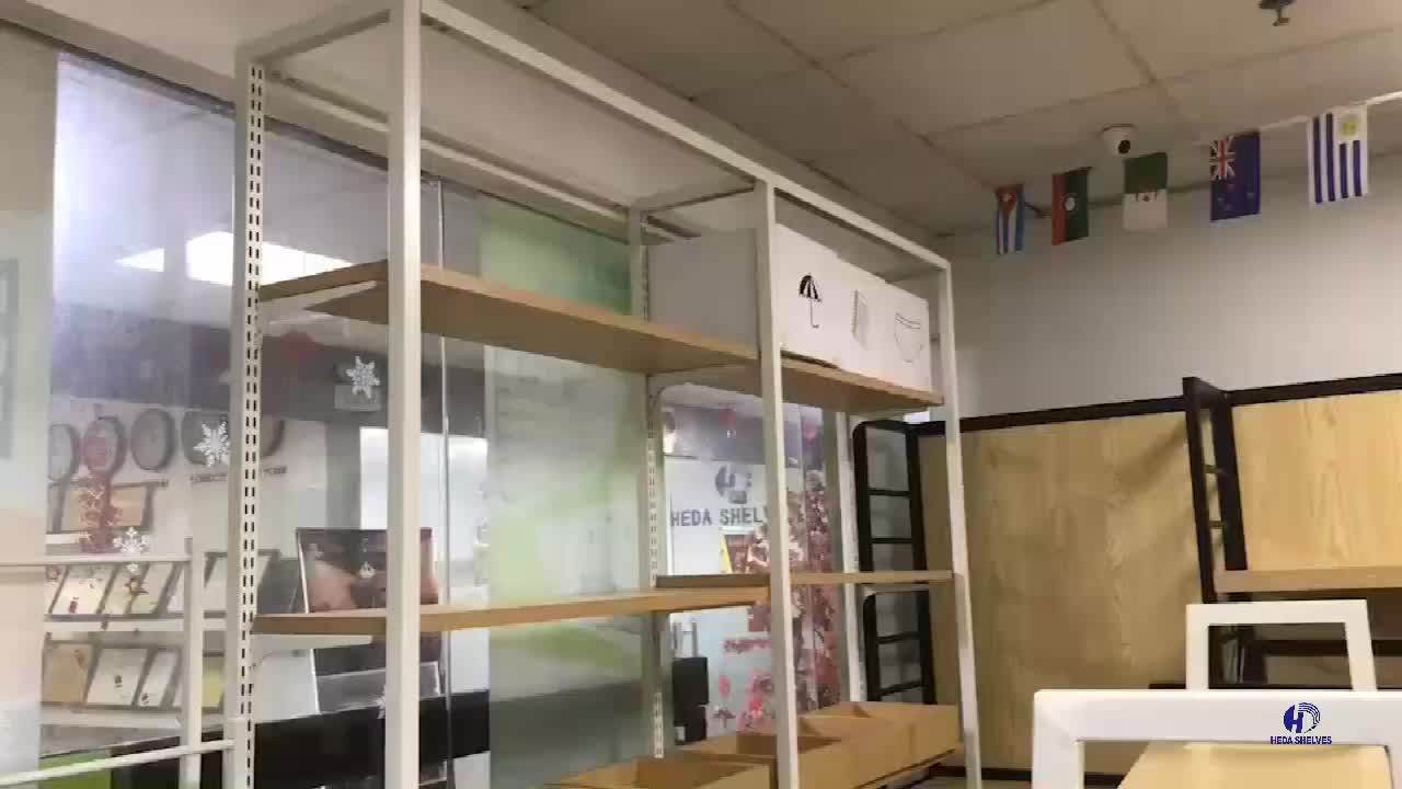 Modern Designs Wood Supermarket Retail Display Shelf Wooden