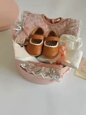 Korean version of the female baby baby gift box newborn set box full moon 100 days spring and autumn gifts high-end net celebrity gifts spring and summer tide
