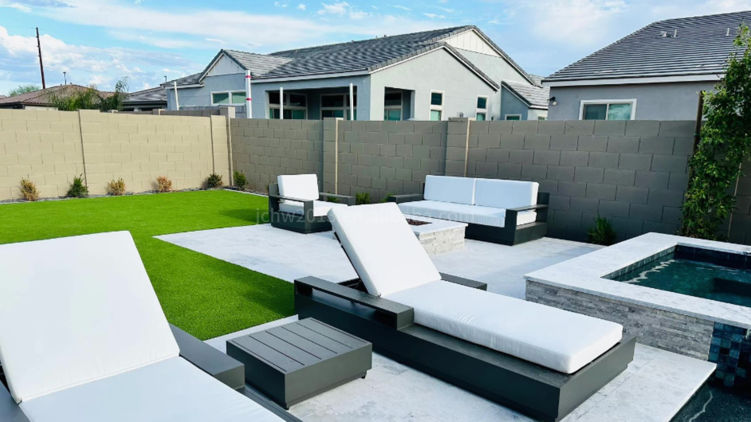 Luxury Hotel Patio Furniture Marbella Aluminum Outdoor Sofa Set With