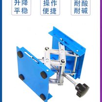Laboratory stainless steel lifting table small household manual aluminum oxidation 1010 micro level lifting frame