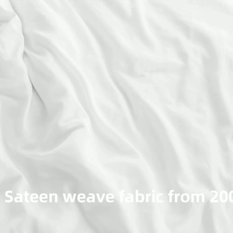 100 Cotton 300tc Plain White Fabric For Luxury Hotels 173*120 300