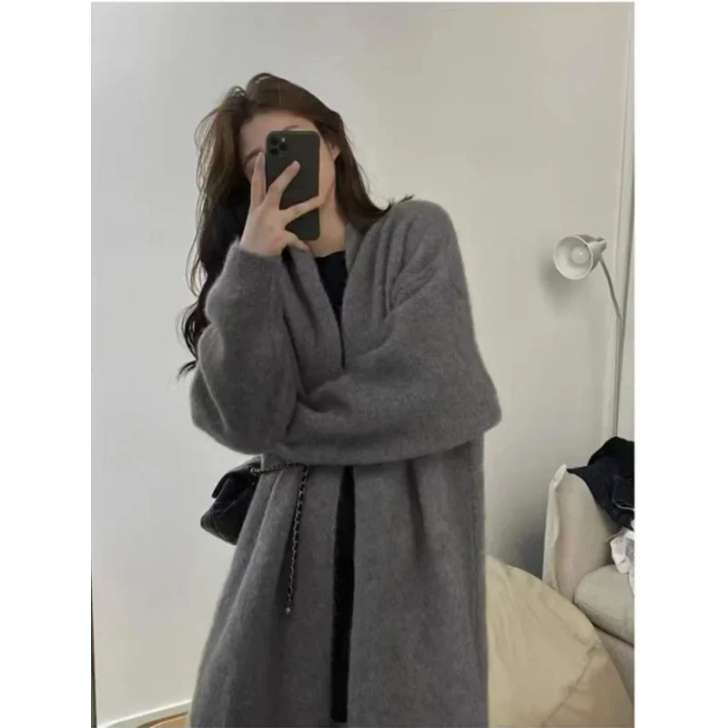 Кардиган, милый цветной свитер, куртка, oversize