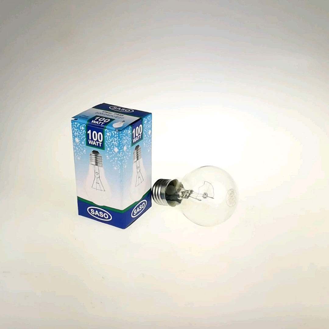 A55 40w 60w 75w 100w E27 B22 Clear Incandescent Light Bulbs Lamp
