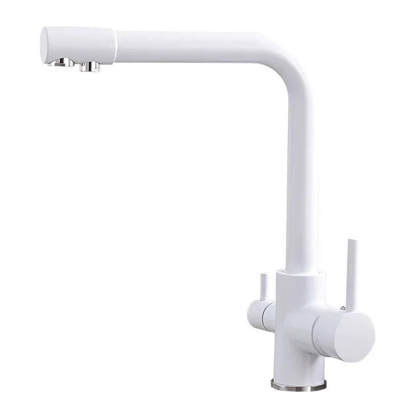 all-bronze three-in-one water faucet Sanwater kitchen kitchen pure water direct drinking cold and cold water purifier water faucet