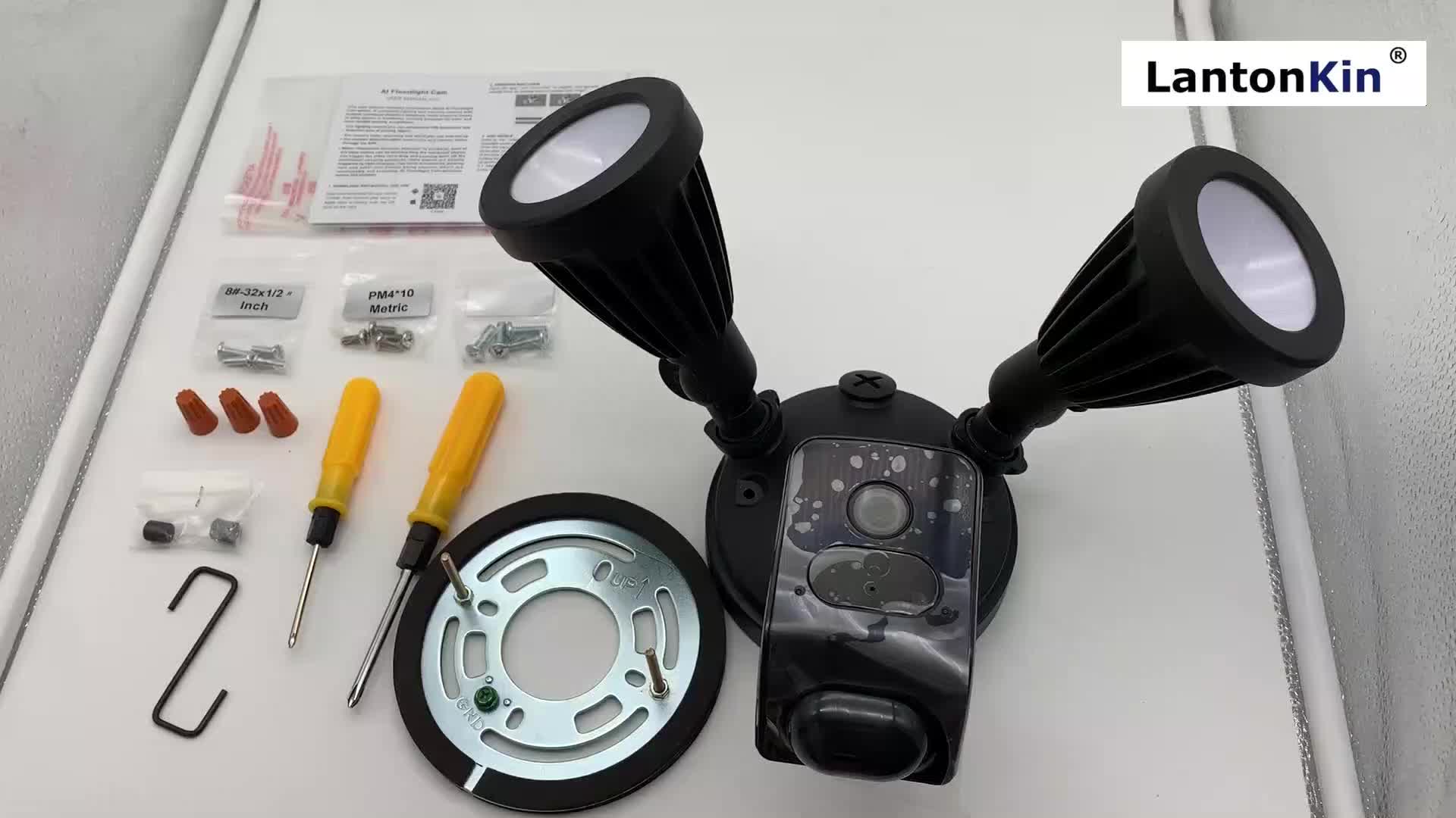 H.264 Waterproof Outdoor Security Pir Led Flood Light Hidden Camera