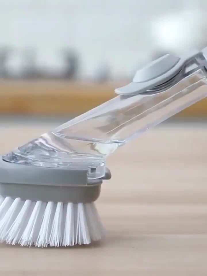 Soap Dispensing Dish Brush,Washing Brush Pot Kitchen Cleaning Brush
