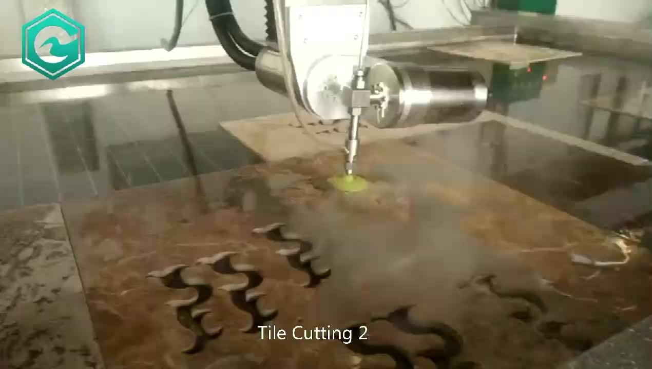 New Products 5 Axis Cnc 60000 Psi High Pressure Water Jet Tile Cutting