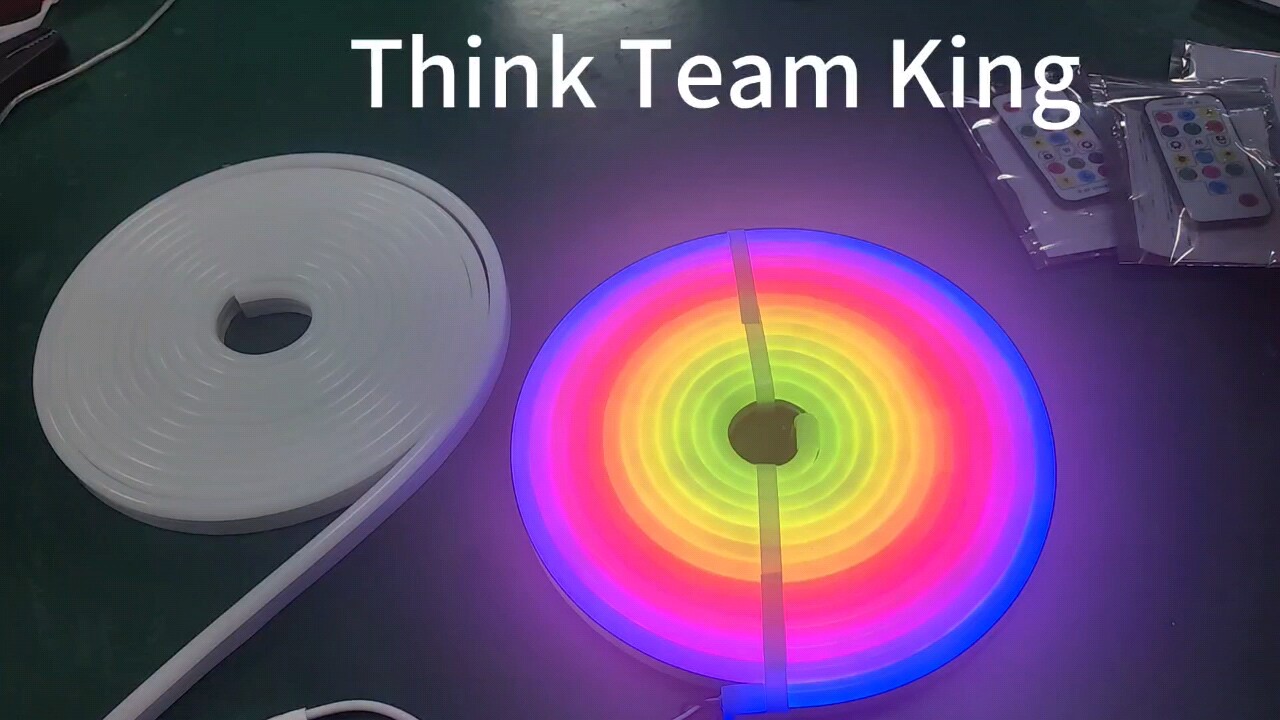 Rgbic Pixel Neon Silicone Flexible Rope Light 24v 12v Rgb Rope Strip ...