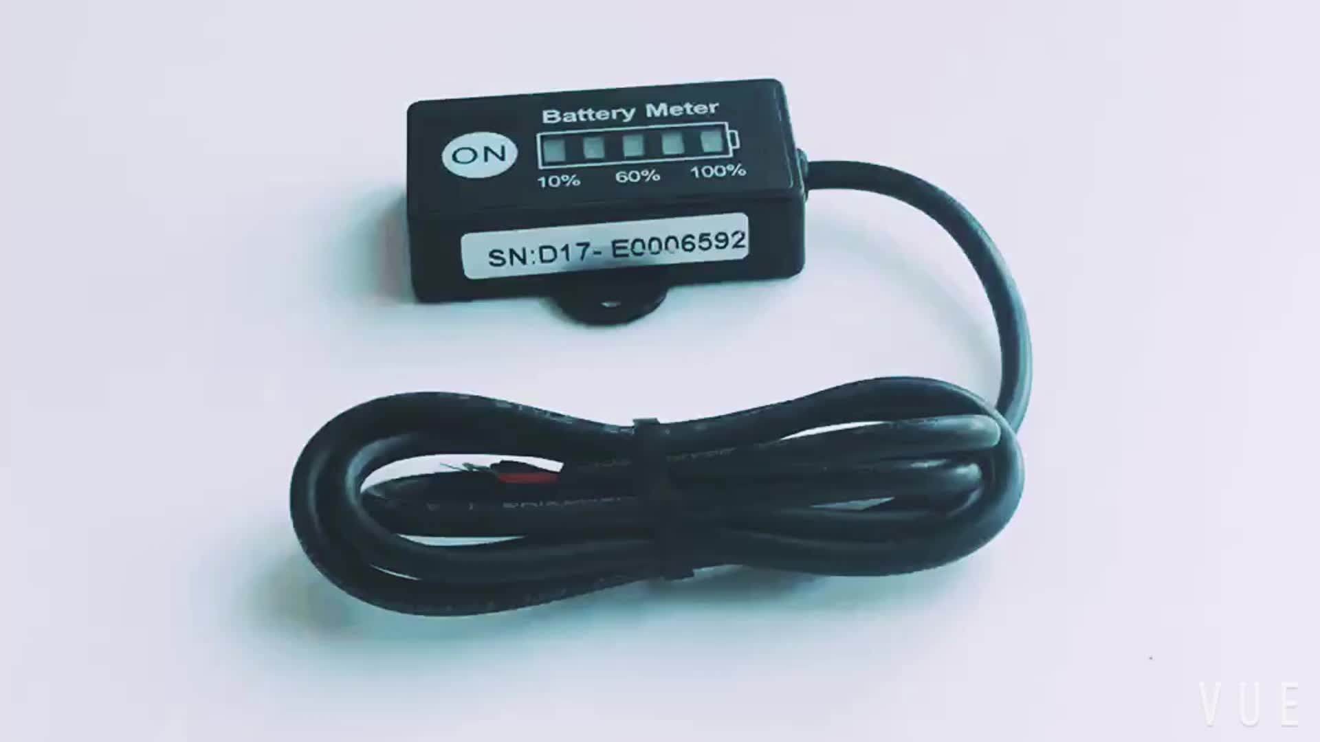 Runleader 12/24v Lifepo4 Battery Fuel Gauge Indicator Meter For Golf Cart Floor Care Equipment