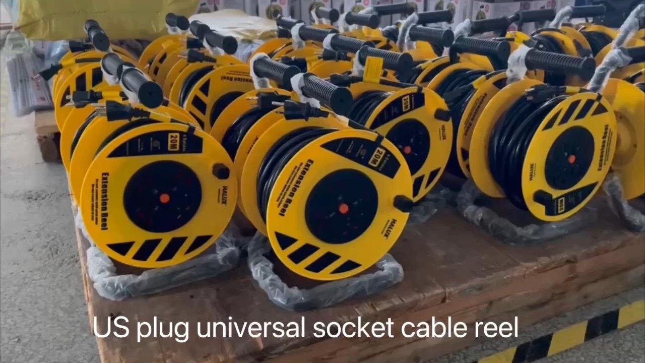 Factory New 25 30 50 Meters Cable Extension Retractable Reeling Cables