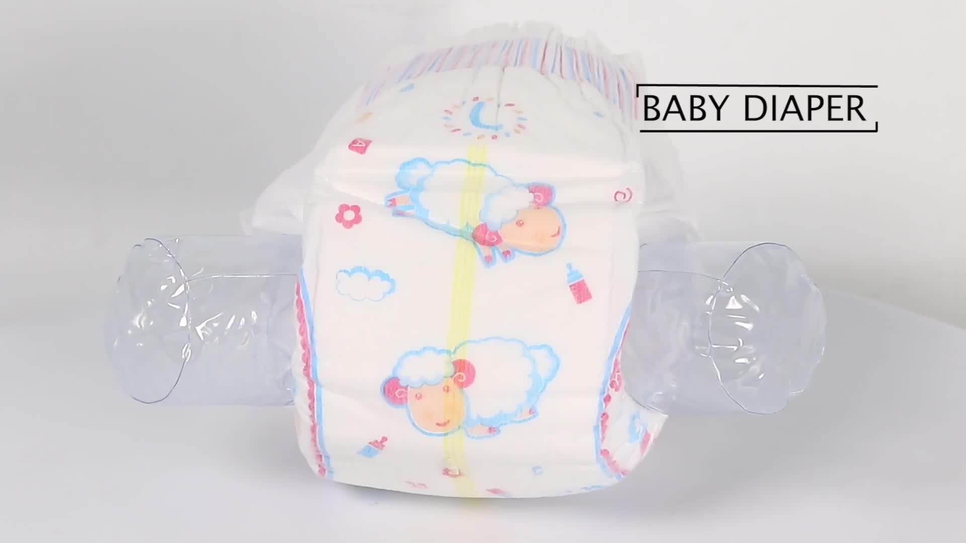Baby Wise Kiddy Super Soft Disposable Baby Diapers Samples Oem Factory