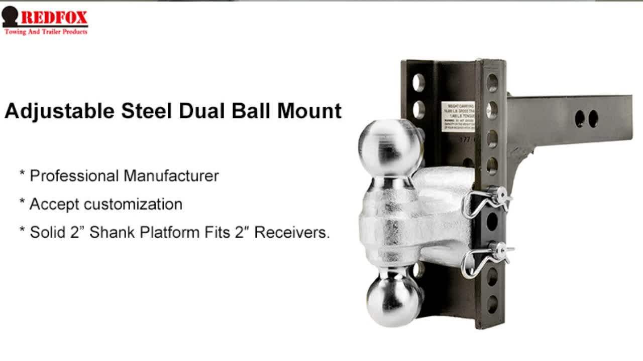 Hitch Ball 50mm Giant Novelty Trailer Adjustable Steel Double Ball