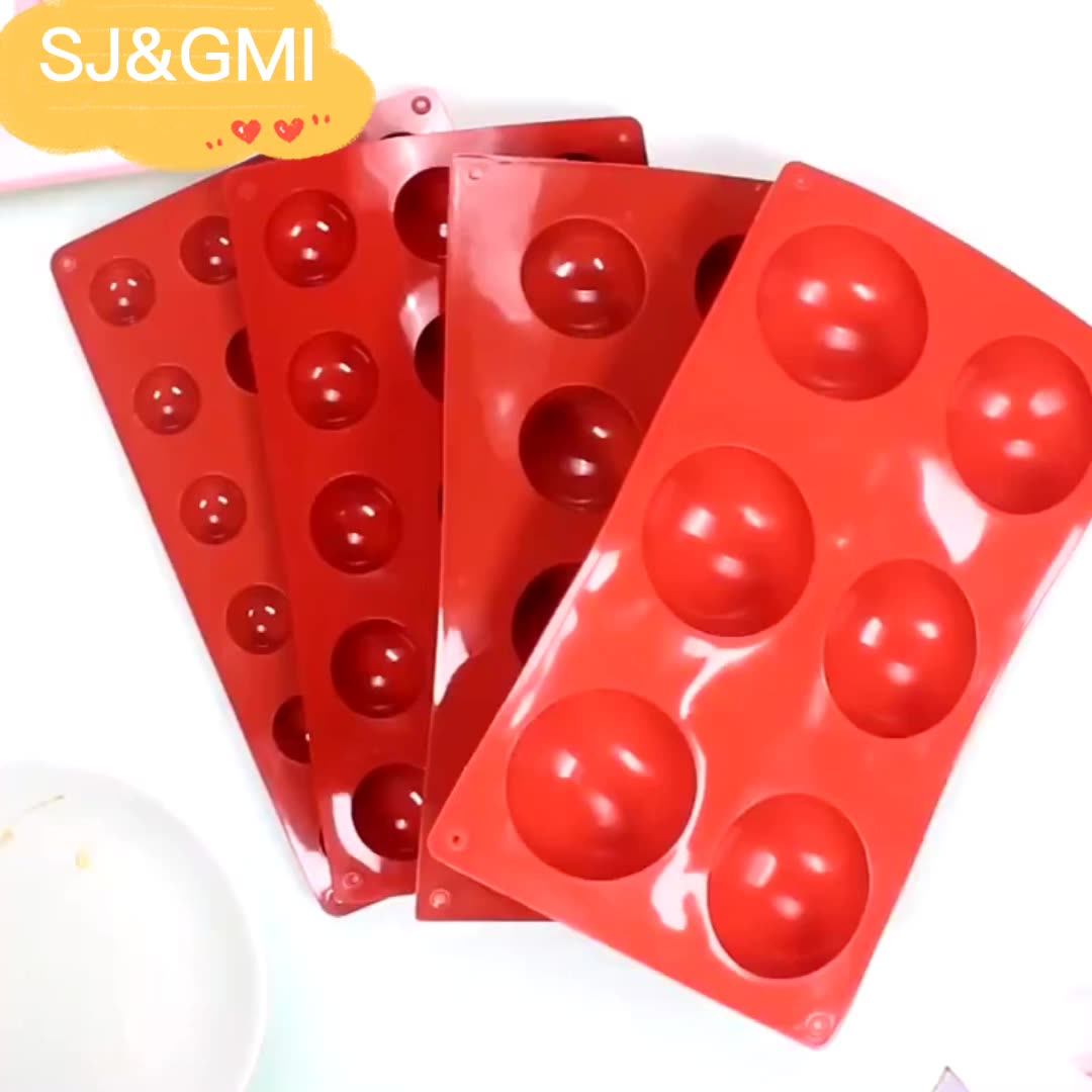 Porous Multistyle Modeling Brown Sugar Color Silicone Mold Chocolate Candy Cake Ice Grid