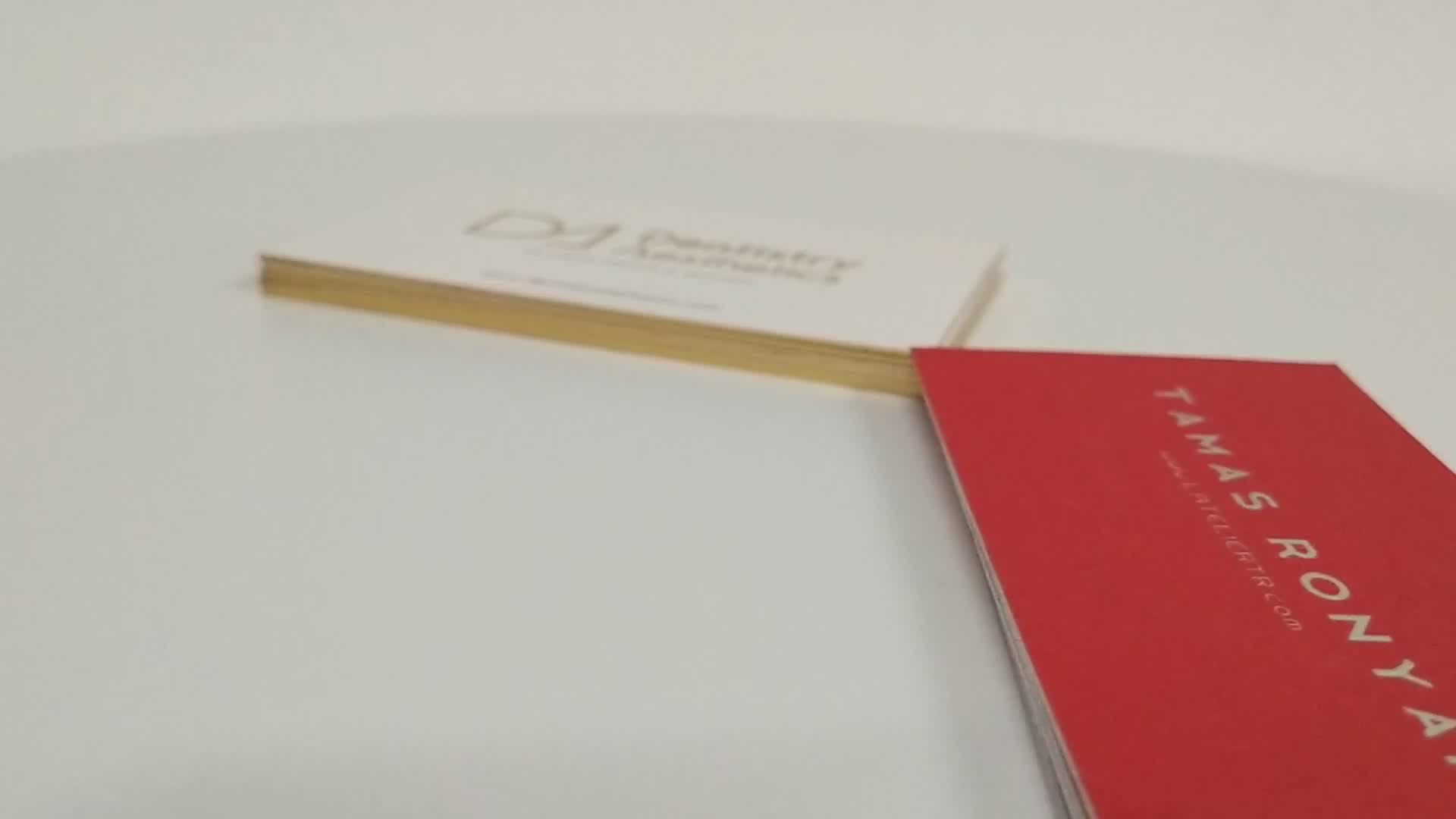 Luxury Gold Foil Edge Color Printing Business Card Factory Price Custom