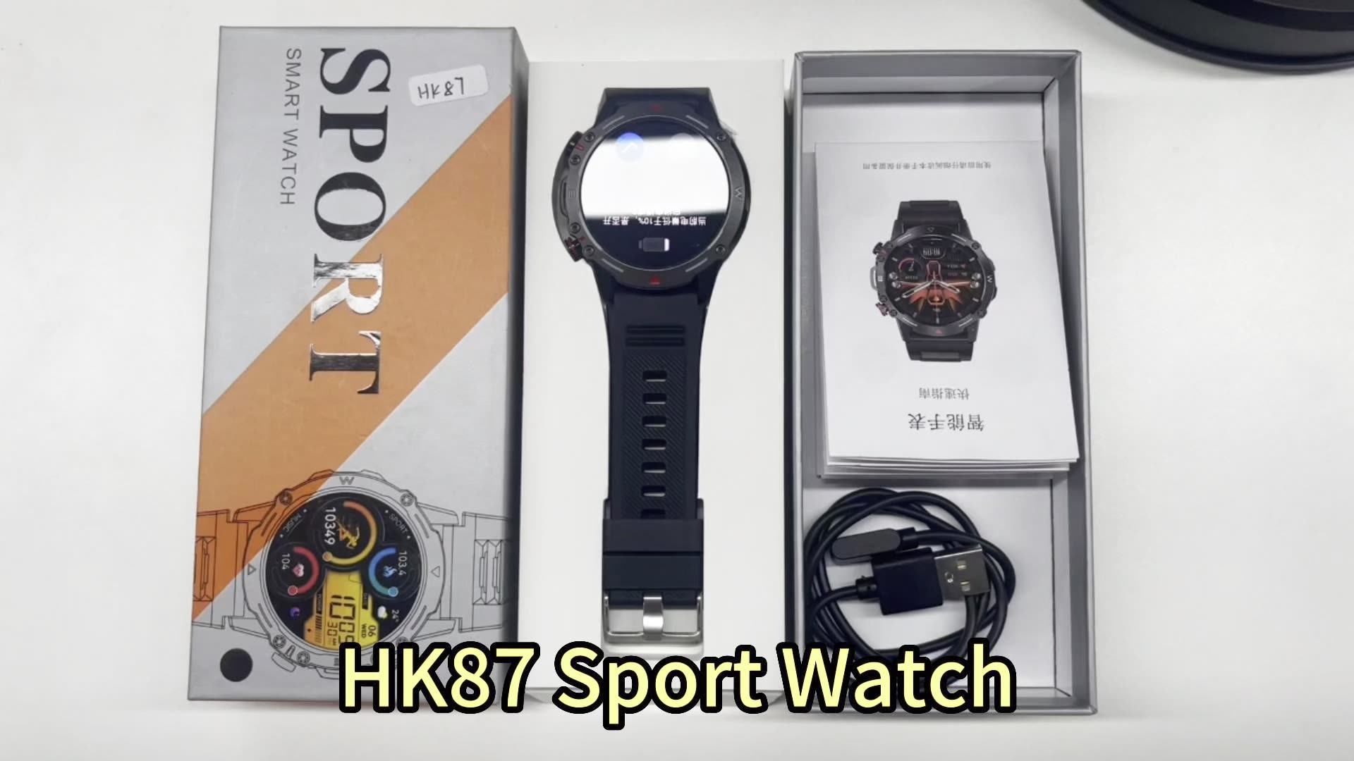 Maxtop HK87 Smartwatch Waterproof Sports Watch with AMOLED