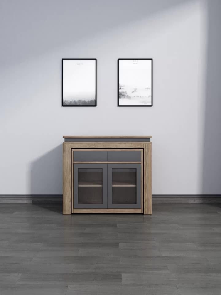 Italian Retractable Folding Table And Chair Home Modern Simple