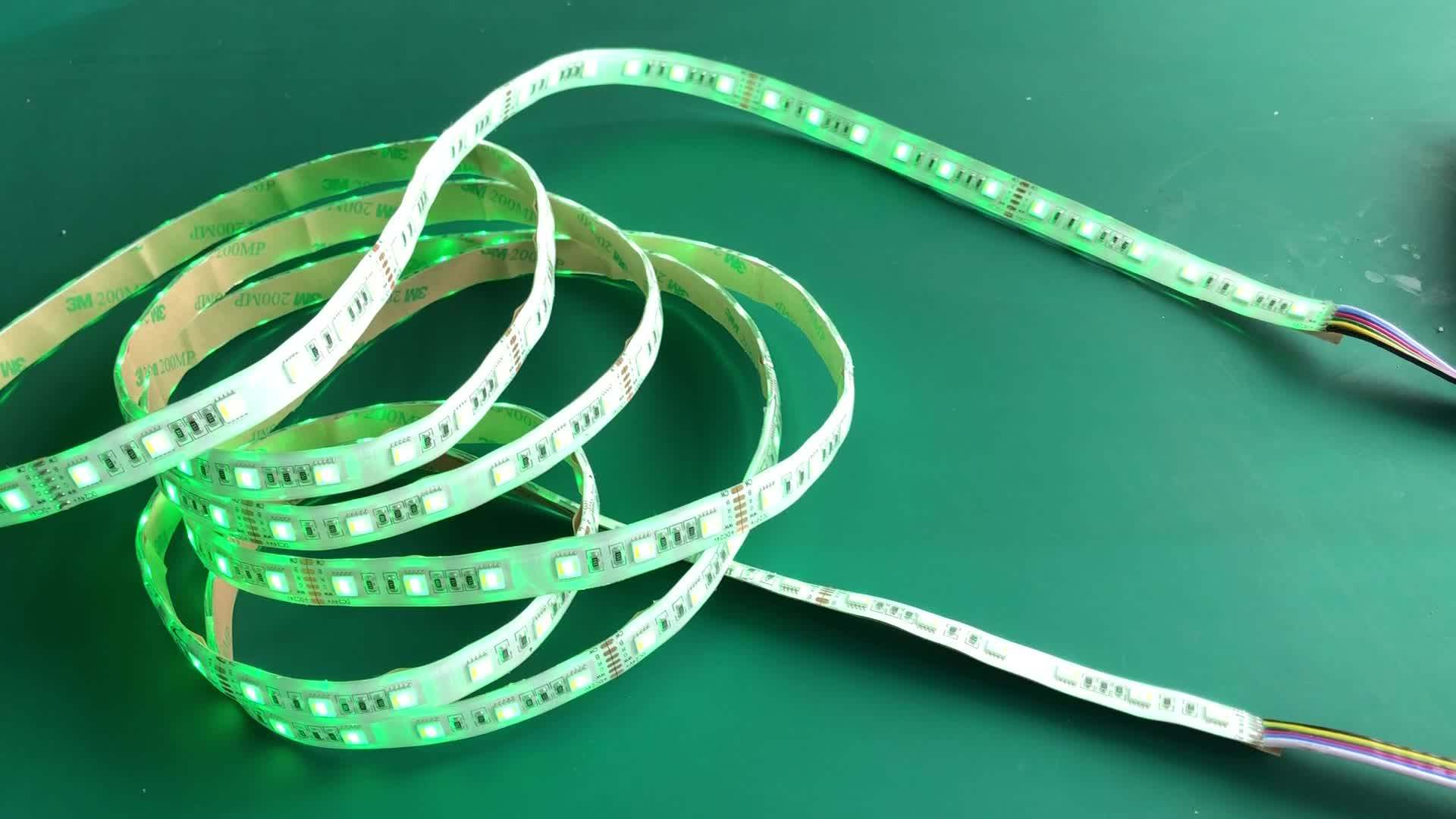 High Lumen Rgbww Bulb 60led Strip 60 Led Tape Amber Color In Rgbwa