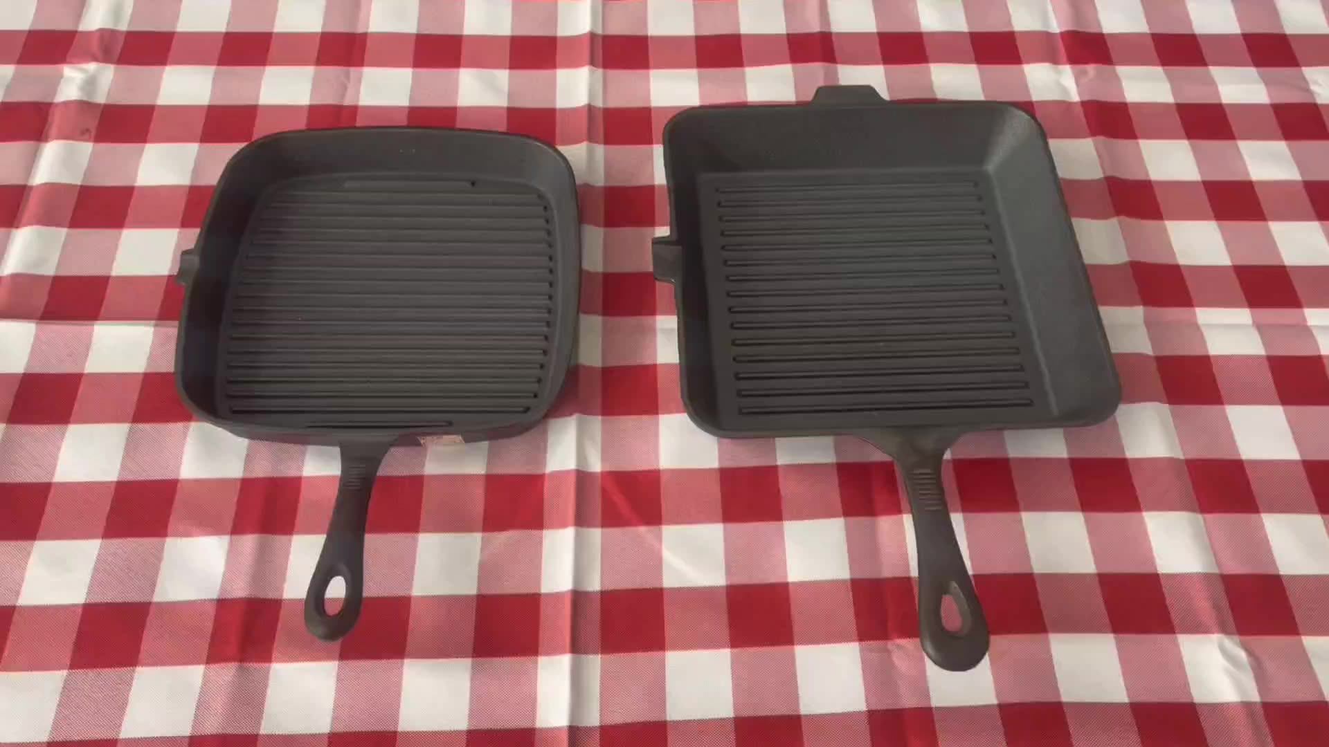 Wholesale New Design 24cm Cast Iron Uhandle Cast Iron Griddles And