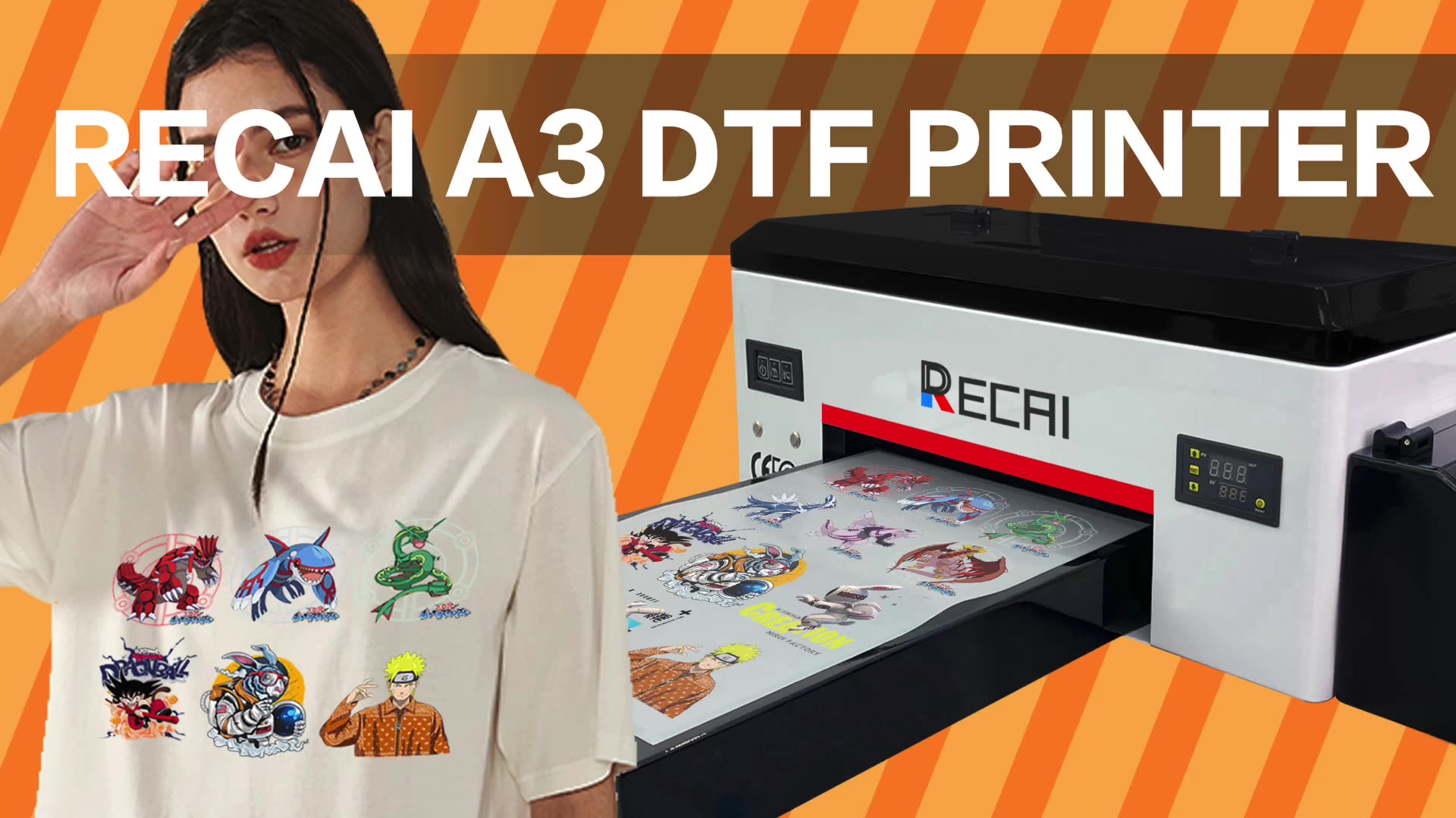 Recai A3 Dtf Printer T Shirt Textile 