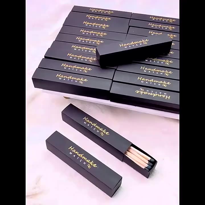 Luxury Custom Logo Color Matches Long Pole Matchbox With Wooden Bulk