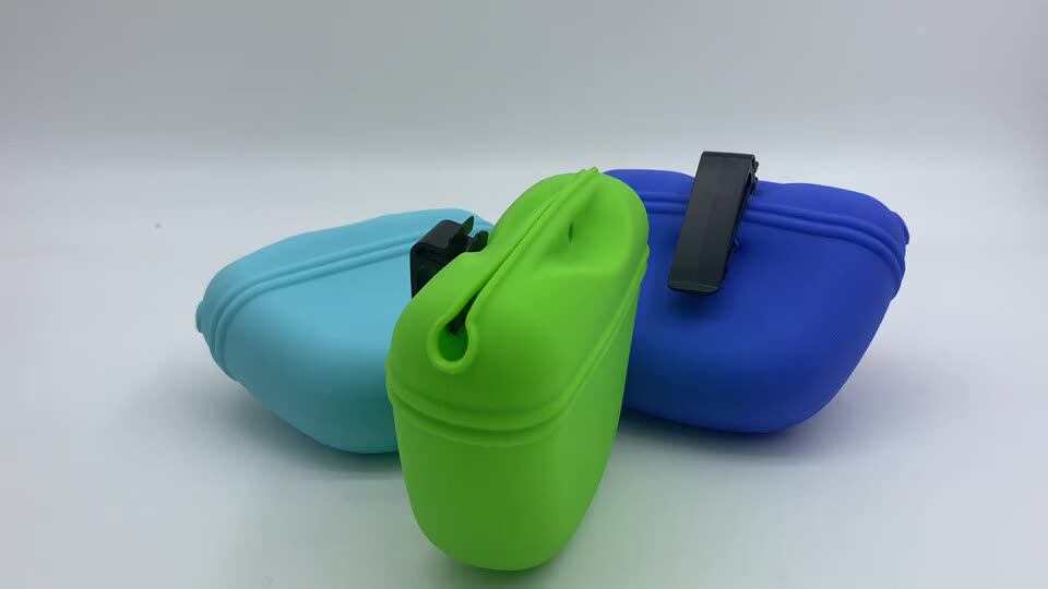 Pet Dog Silicone Treat Training Pouch Bag For Training Silicone Dog