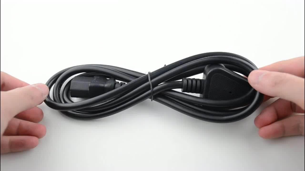 Sipu Factory Price Good Quality India Plug 3 Core Ac Computer Power