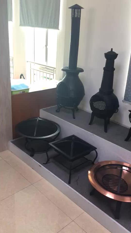 Garden Furniture Cast Iron Stove Fireplace Fire Pit With Chimney Buy Garden Fire Pit With