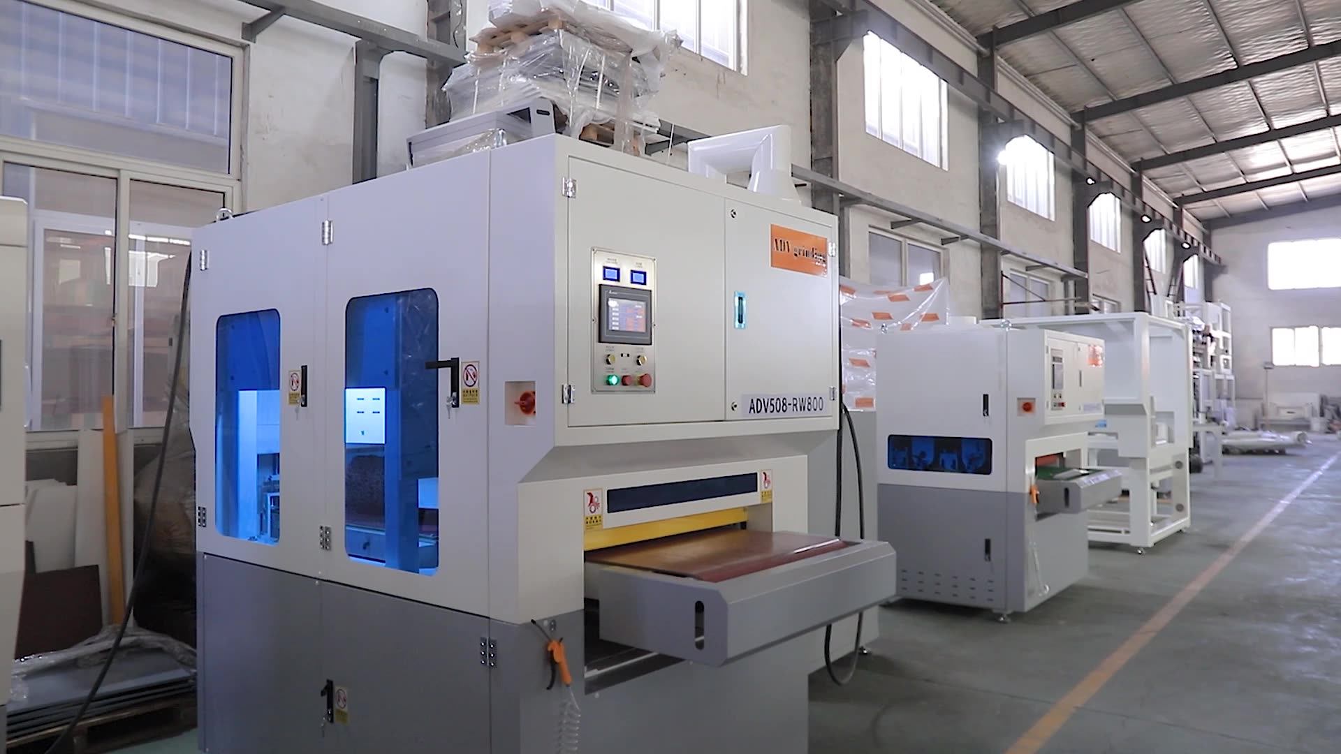 Wide Belt Sanding Polish Stainless Steel Sheet Metal Deburring Machine