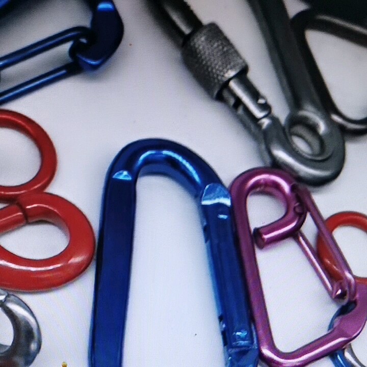 Grade 304 Rigging Hardware Climbing Carabiner Stainless Steel Inner