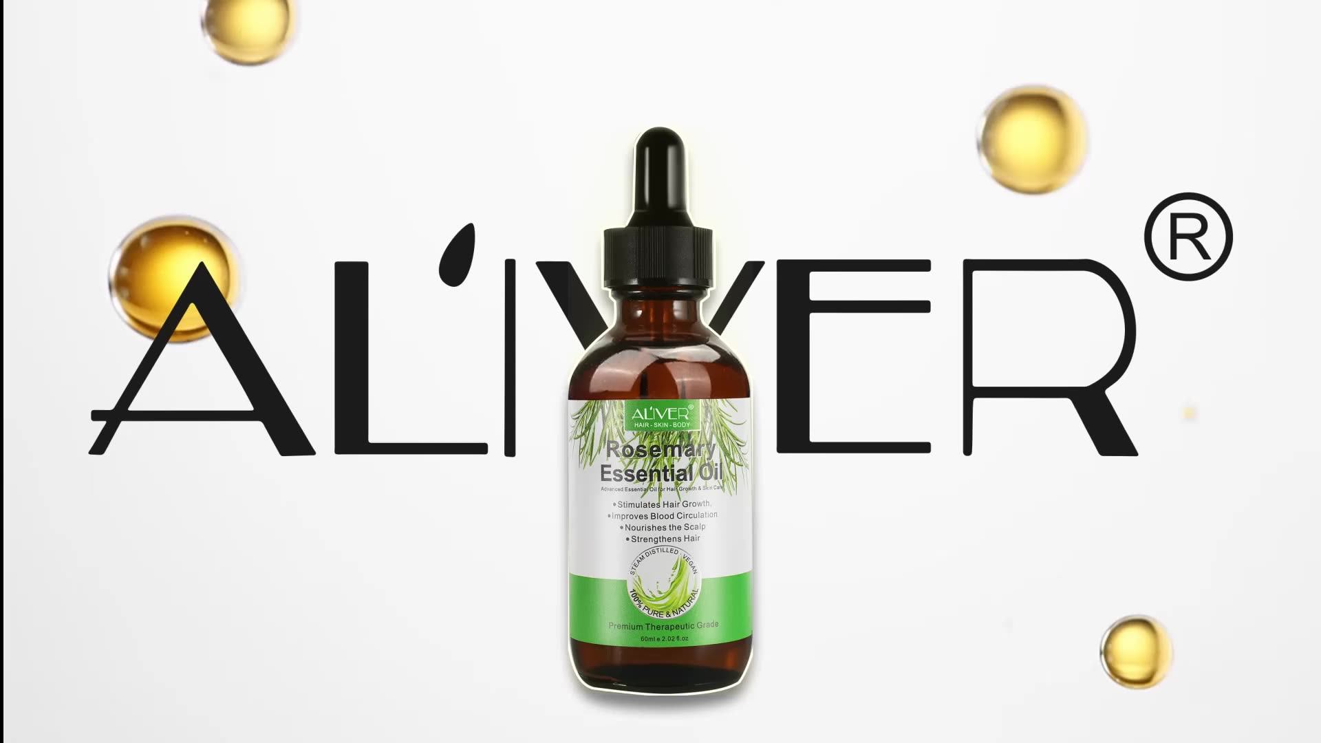 Aliver High Quality Rosemary Essential Oil Accelerate Hair Growth Pure Natural Hair Care Oil