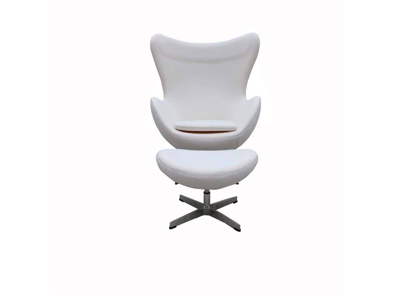 Wholesale Leisure Relax Swivel Fabric Egg Shaped Metal Egg Chair With