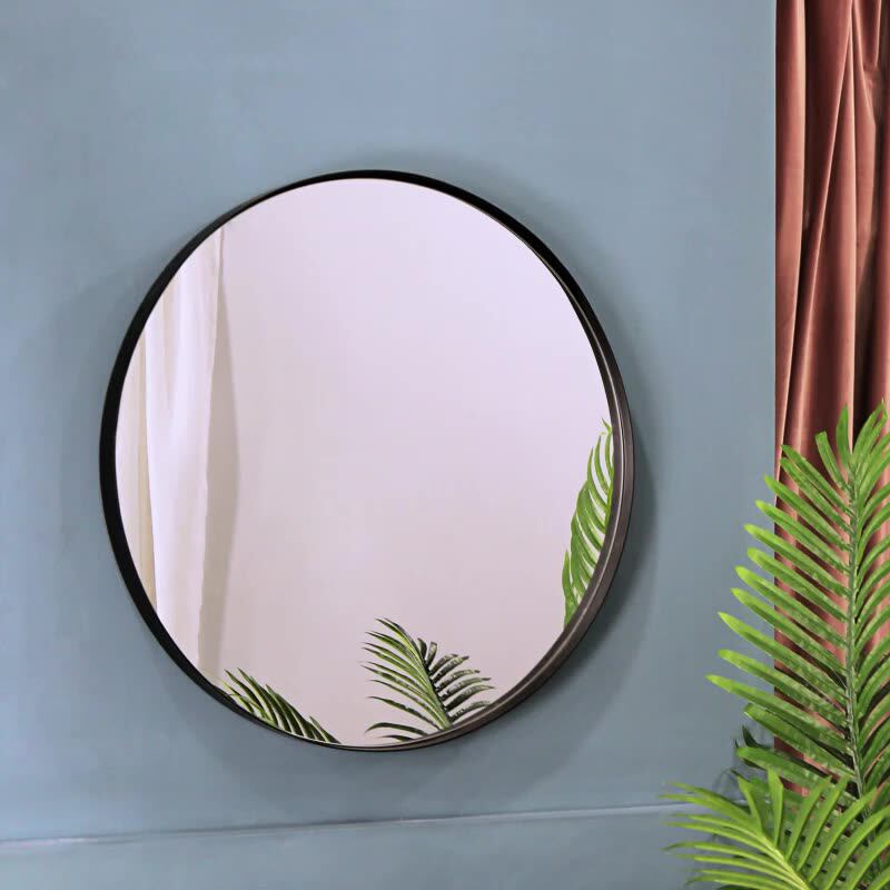 Decorative Outdoor Indoor Metal Framed Round Wall Mirror Home Made