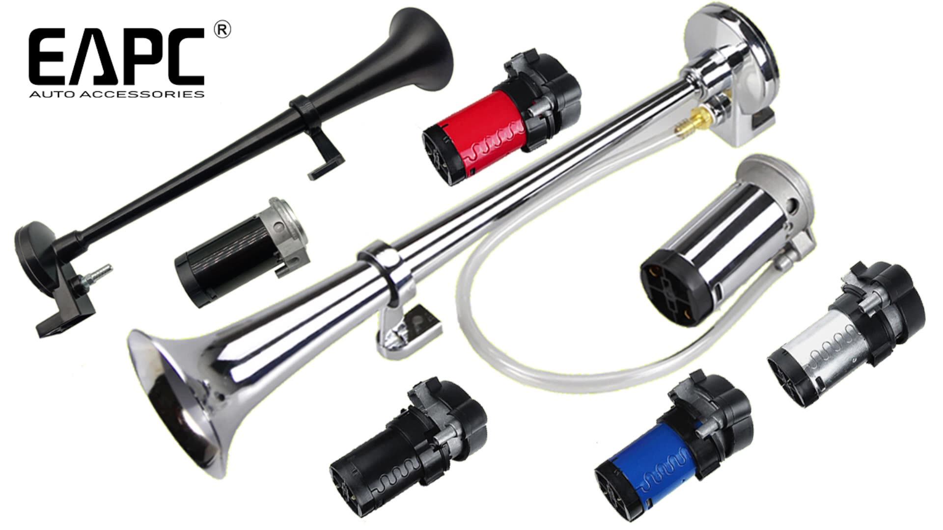 Tz318 24v 150db Train Air Horn Super Loud 18 Inches Chrome Zinc Single